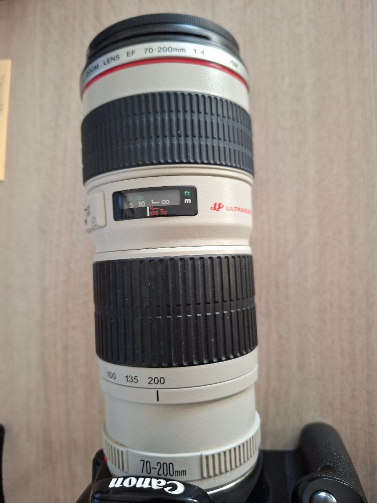Canon lens EF 70-200mm 1,4 L USM + Canon ET-74 zonnekap, Ophalen, Gebruikt, Canon, Telelens