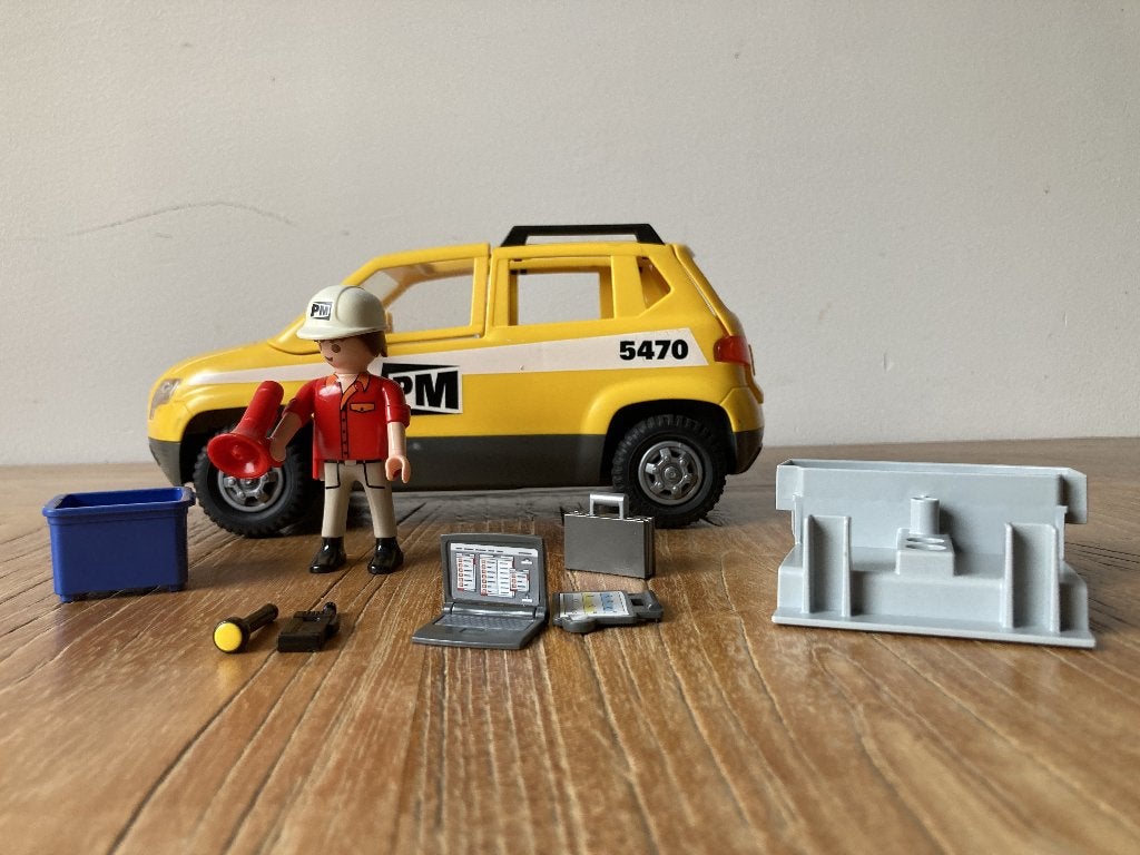 Playmobil City Action terreinwagen met werfleider - 5470, Gebruikt, Complete set, Voertuig, Ophalen of Verzenden