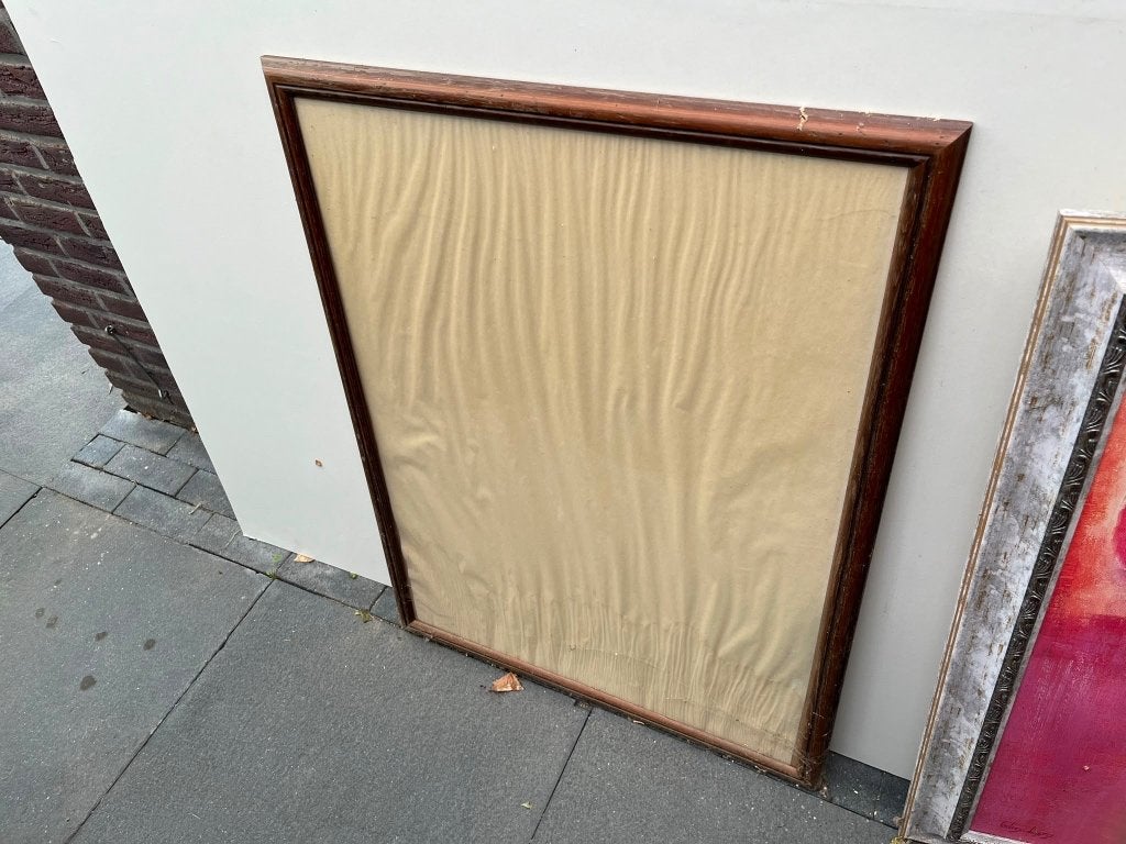 Foto lijst, Huis en Inrichting, Woonaccessoires | Lijsten, Ophalen, Bruin, Gebruikt, Glas