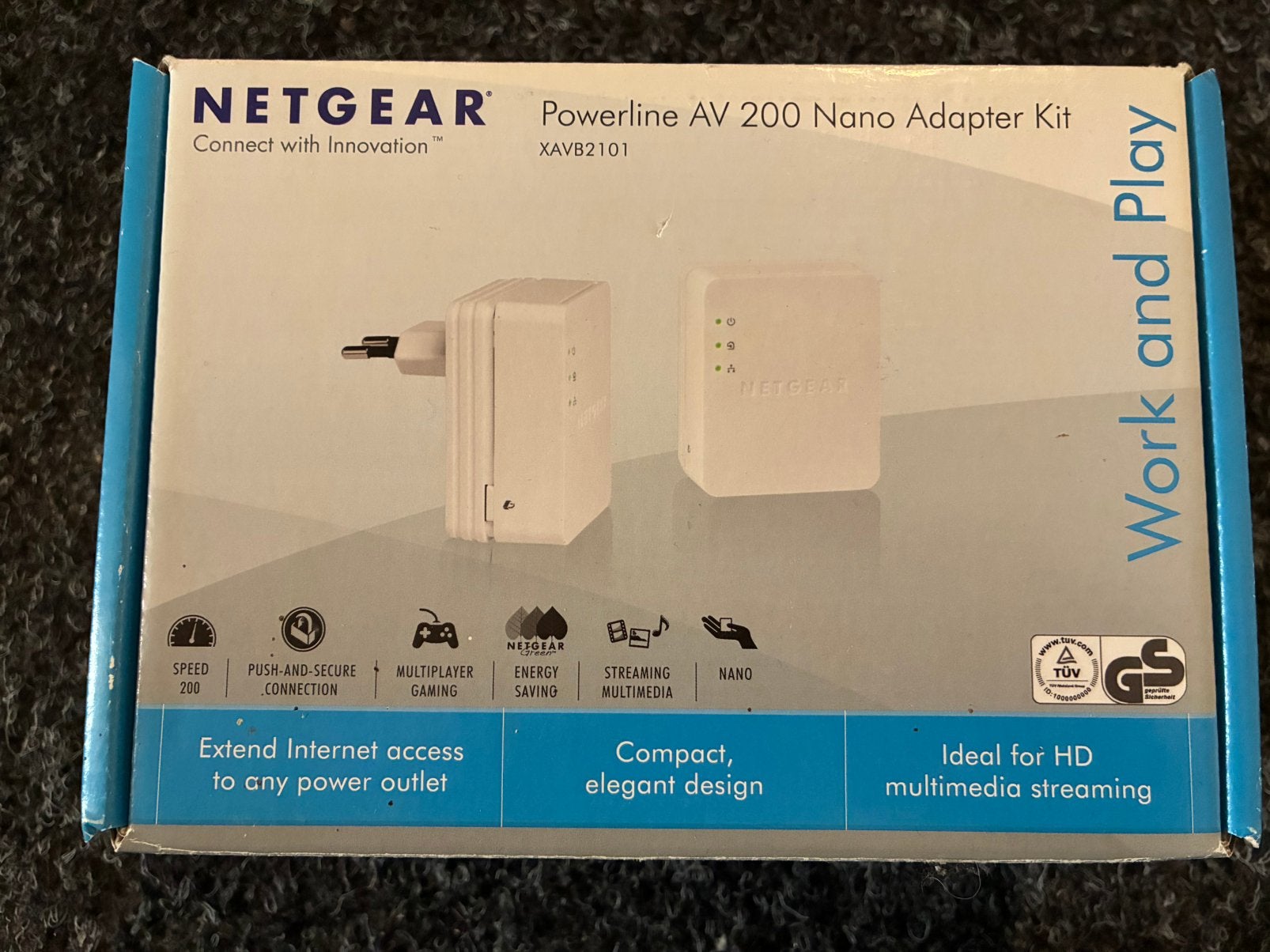 Netgear Powerline AV 200 Nano Adapter Kit, Ophalen, Gebruikt