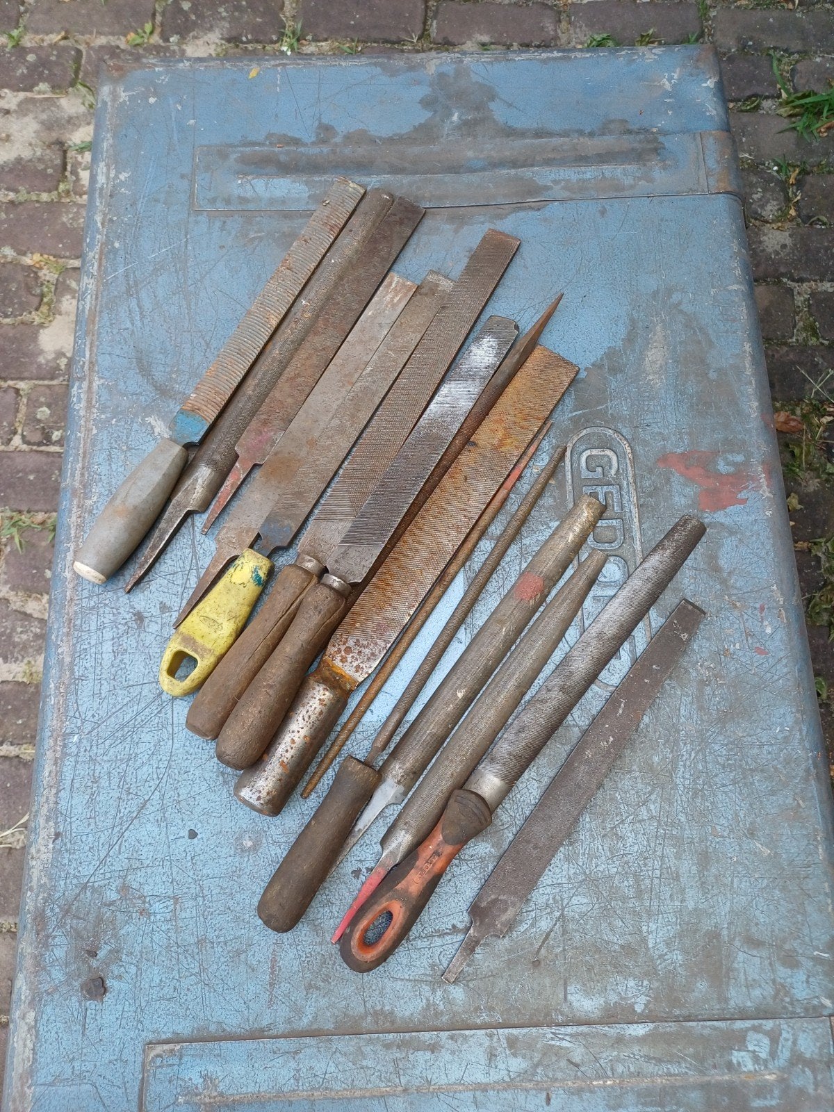 Diverse vijlen en raspen set - Gebruikt, Doe-het-zelf en Verbouw, Gereedschap | Handgereedschap, Ophalen of Verzenden, Gebruikt