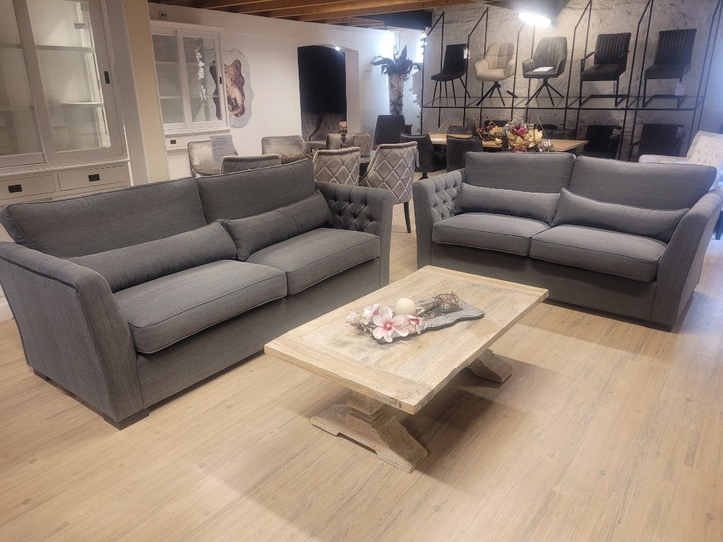 *ACTIE* Bank Bankstel Hoekbank Loungebank Stof Leer Kleur (8, Landelijke bank bankstel hoekbank loungebank ottoman stof, Nieuw