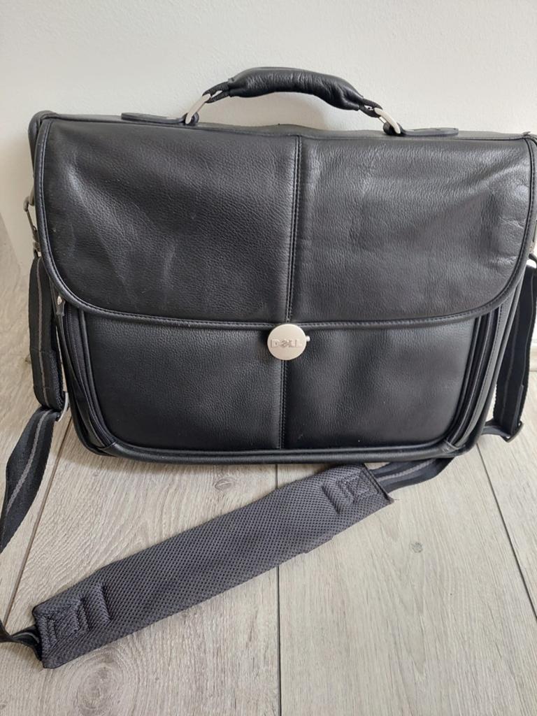 DELL laptoptas leer, Computers en Software, Laptoptassen, Ophalen of Verzenden, 17 inch of meer, Aktetas
