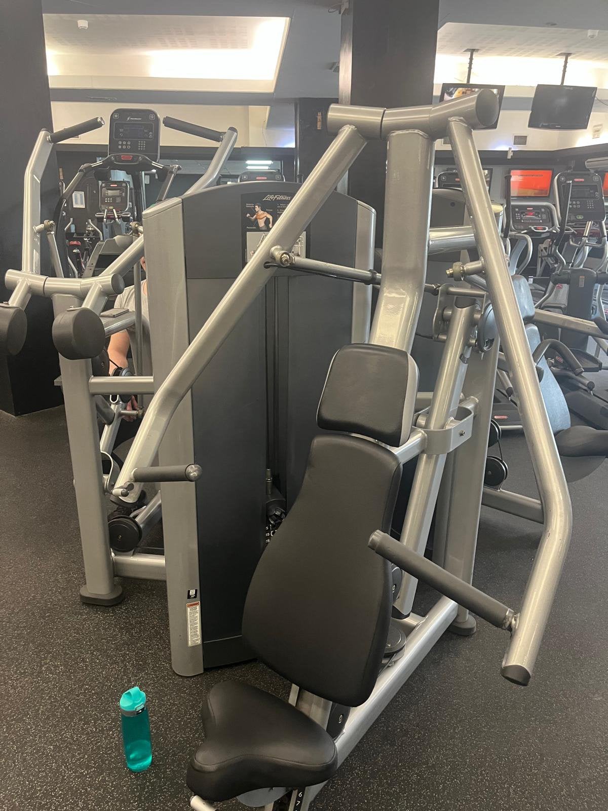 11 Life Fitness Apparaten,Dual Pulley,Legpress,Leg Extension, Sport en Fitness, Ophalen, Gebruikt, Benen, Krachtstation
