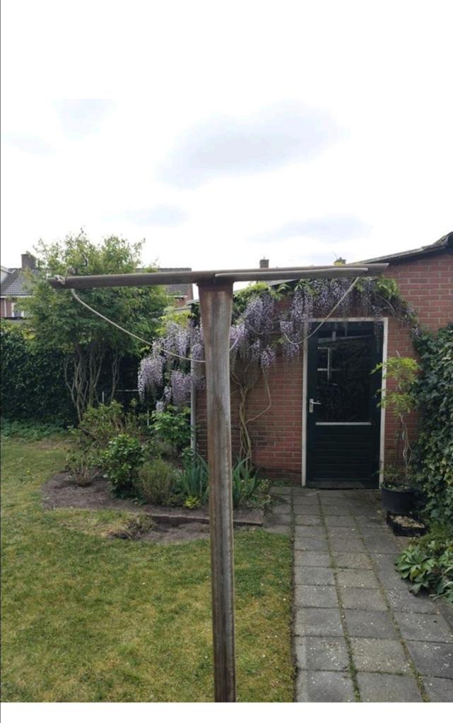 Authentieke Waslijnpaal, Ophalen, Gebruikt, Droogmolen