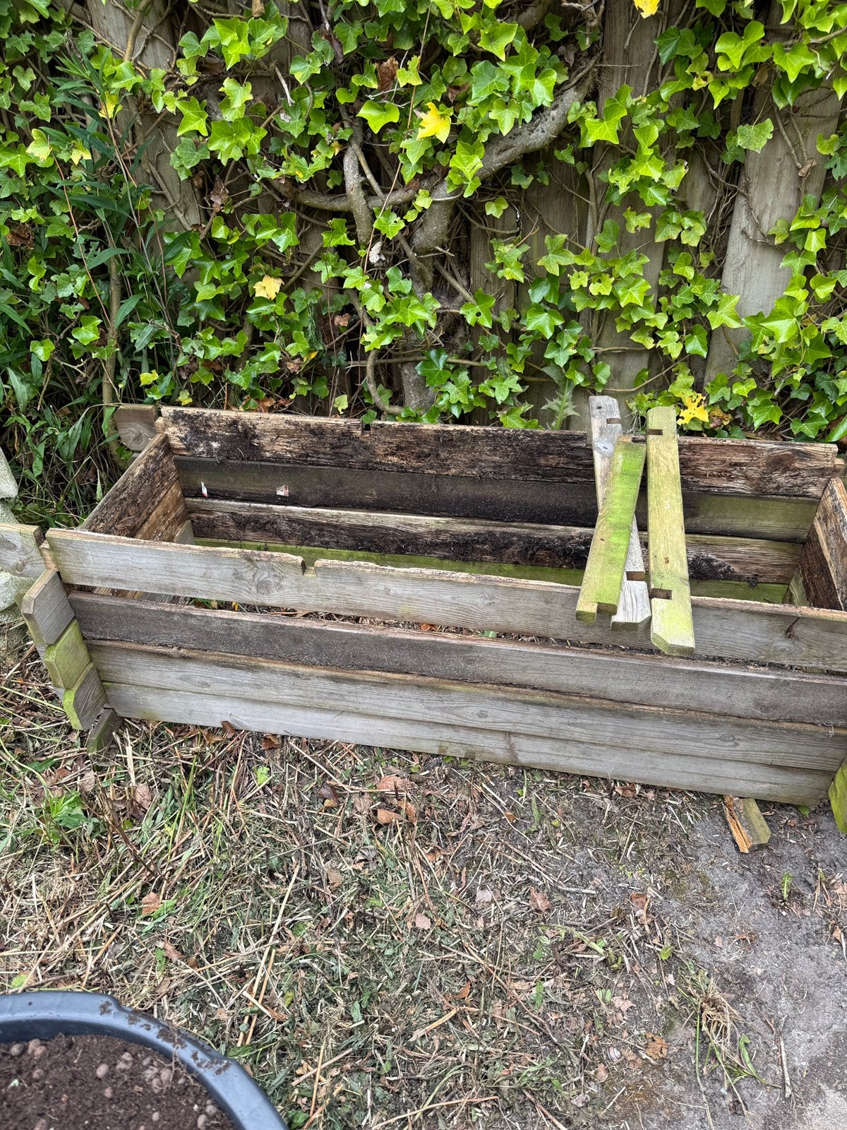 Moestuin bak gratis, Tuin en Terras, Bloembakken en Plantenbakken, Ophalen, 100 cm of meer, Zo goed als nieuw, Balkon