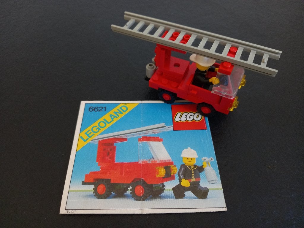 LEGO brandweerwagen 6621 - Compleet, Gebruikt, Lego, Ophalen of Verzenden, Complete set