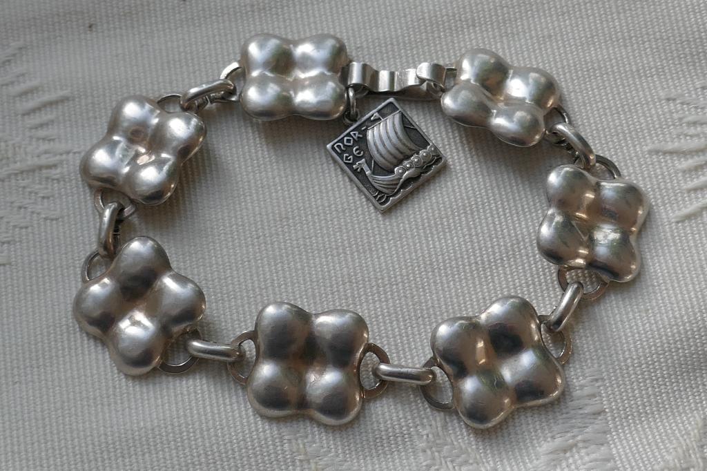 Design Armband  -   Noorwegen, Verzenden, Zo goed als nieuw, Zilver, Zilver