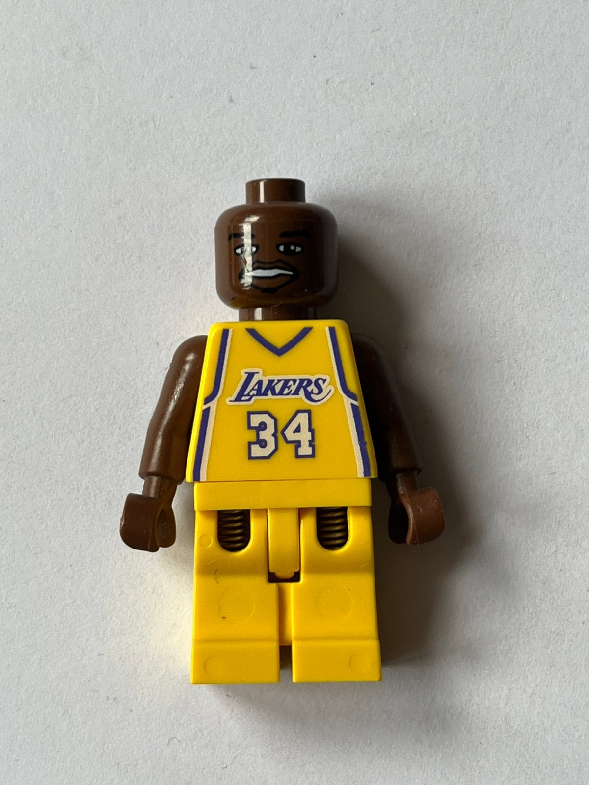 LEGO LA Lakers Shaquille O’Neal minifiguur nba022, Ophalen of Verzenden, Gebruikt, Minifiguur, Lego