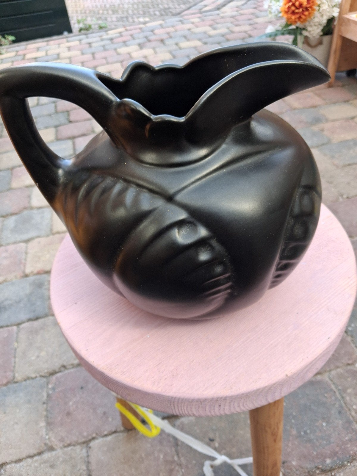 Vintage Zenith Gouda kan - Zwart keramiek, Antiek en Kunst, Ophalen of Verzenden