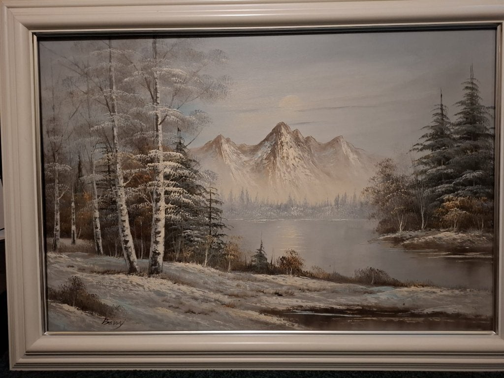 Schilderij, Ophalen, Doek, Origineel werk, Landschap