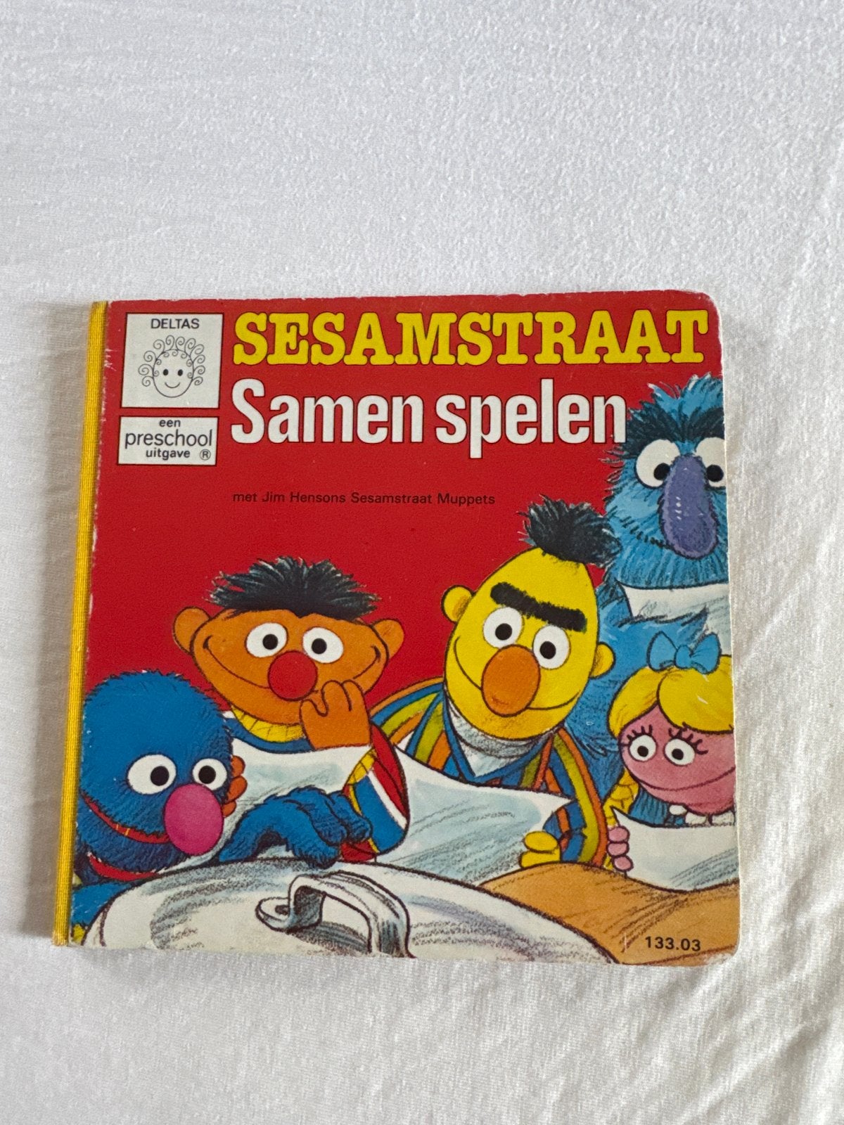 Sesamstraat Samen Spelen - Vintage Prentenboek, Ophalen of Verzenden, Gelezen, 2 tot 3 jaar