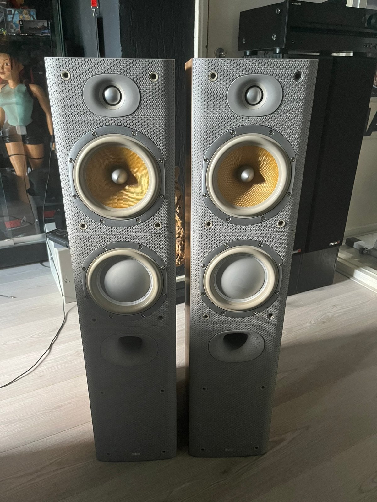 Setje bowers & wilkins dm603 s3 luidsprekers, Ophalen, Gebruikt, Vloerstaande luidspreker, Bowers & Wilkins (B&W)