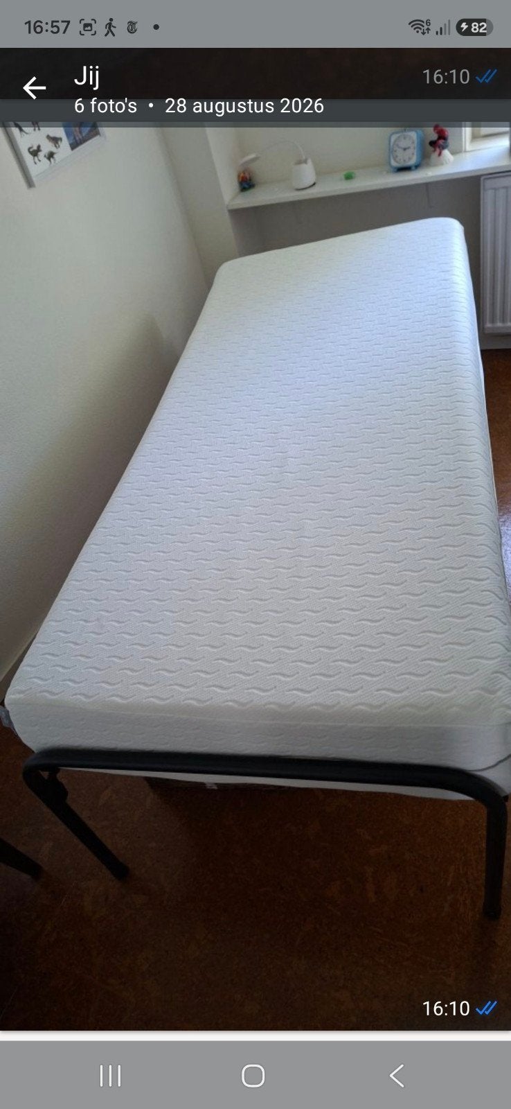 nieuwe matras wellpur gold foam, Ophalen, 90 cm, Eenpersoons, Wit