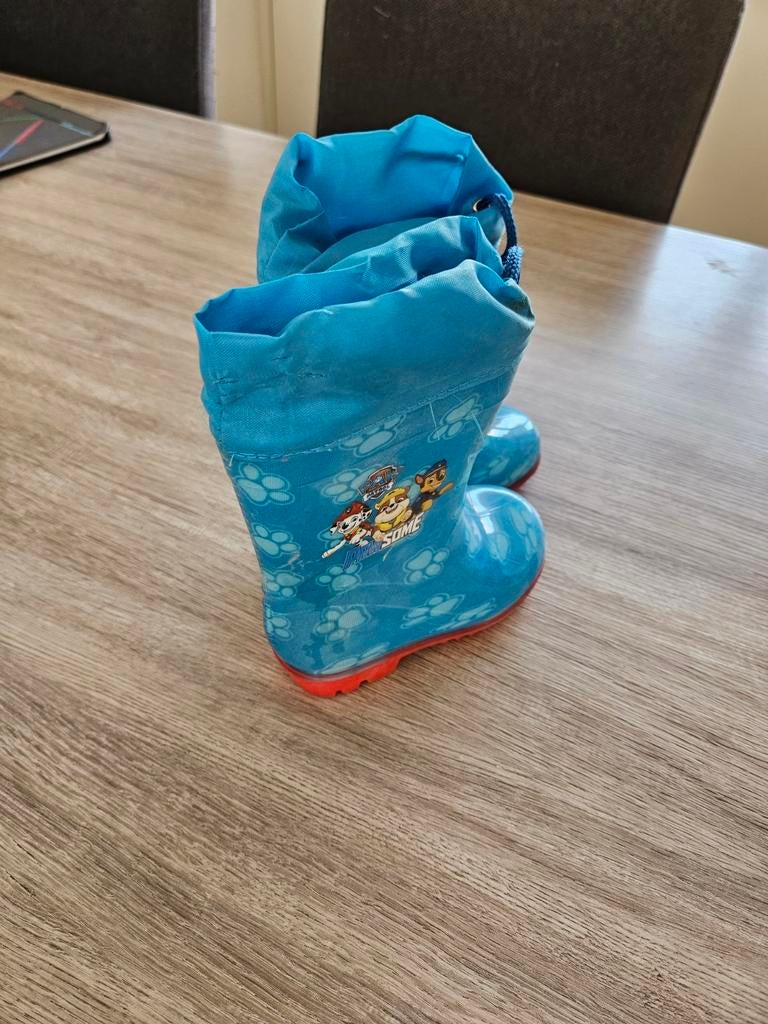 Paw Patrol regenlaarzen maat 22/23, Gebruikt, Jongen of Meisje, Ophalen of Verzenden, Laarzen
