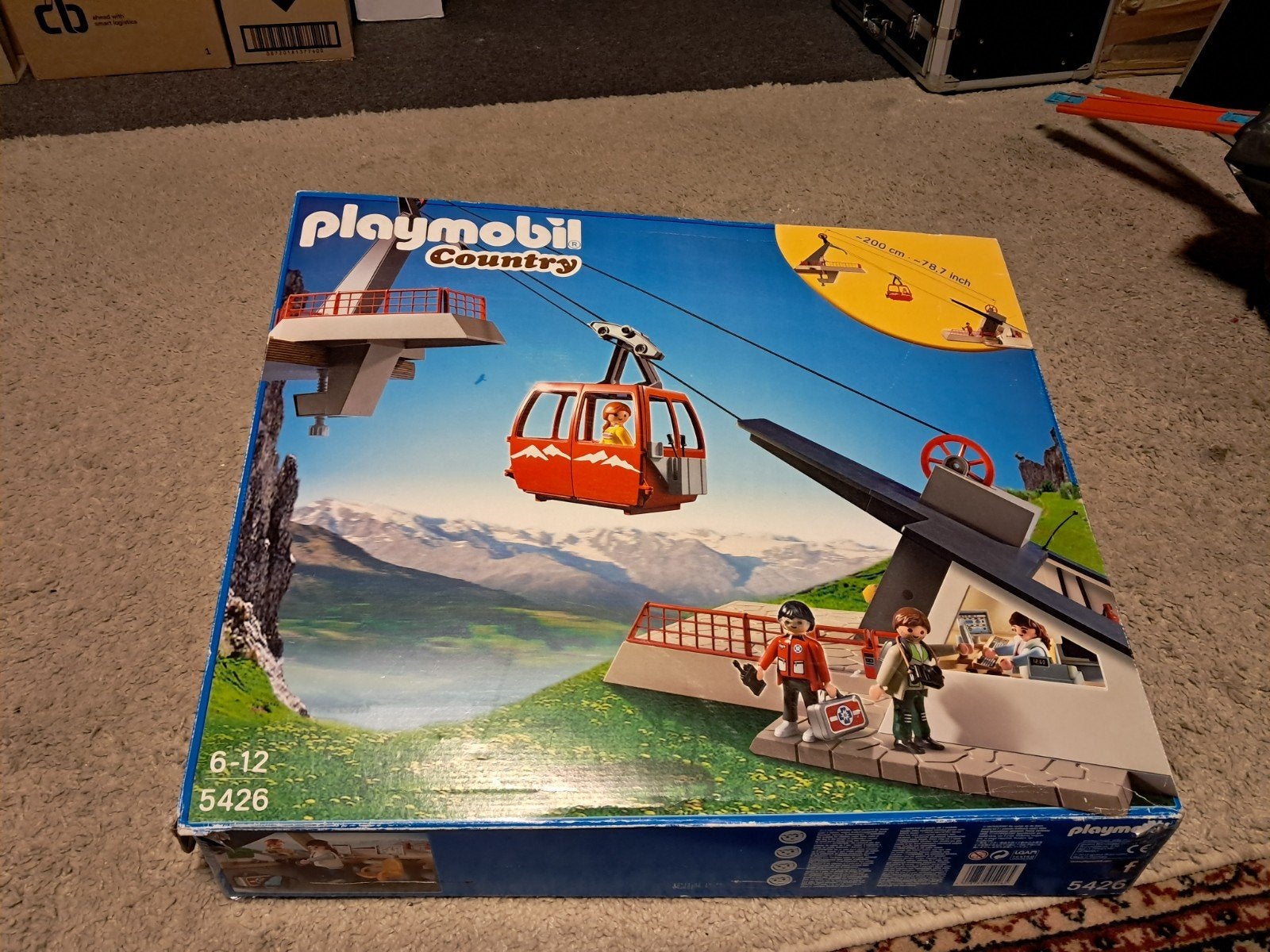 playmobile kabelbaan in doos, Ophalen, Gebruikt