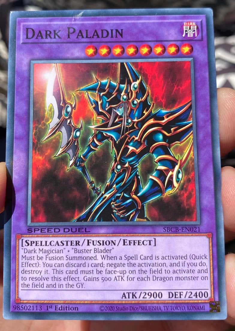 Yu-Gi-Oh! Dark Paladin SBCB 1st Edition Duel Promo !, Hobby en Vrije tijd, Verzamelkaartspellen | Yu-gi-Oh!, Ophalen of Verzenden