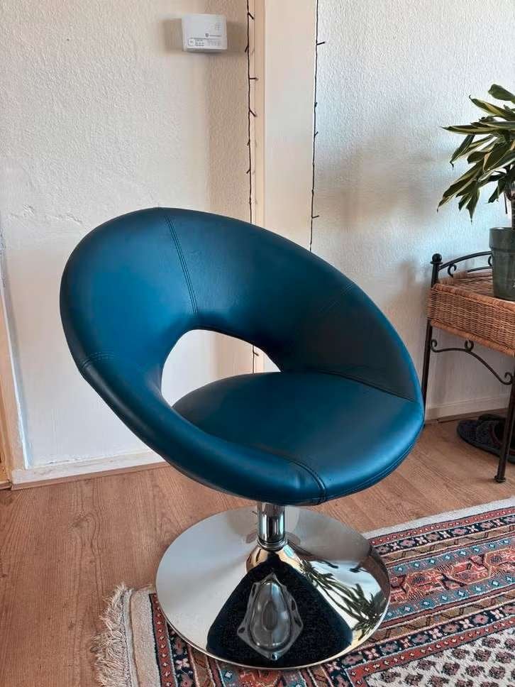 Kuipstoel, Ophalen, Zo goed als nieuw, Blauw, Eén