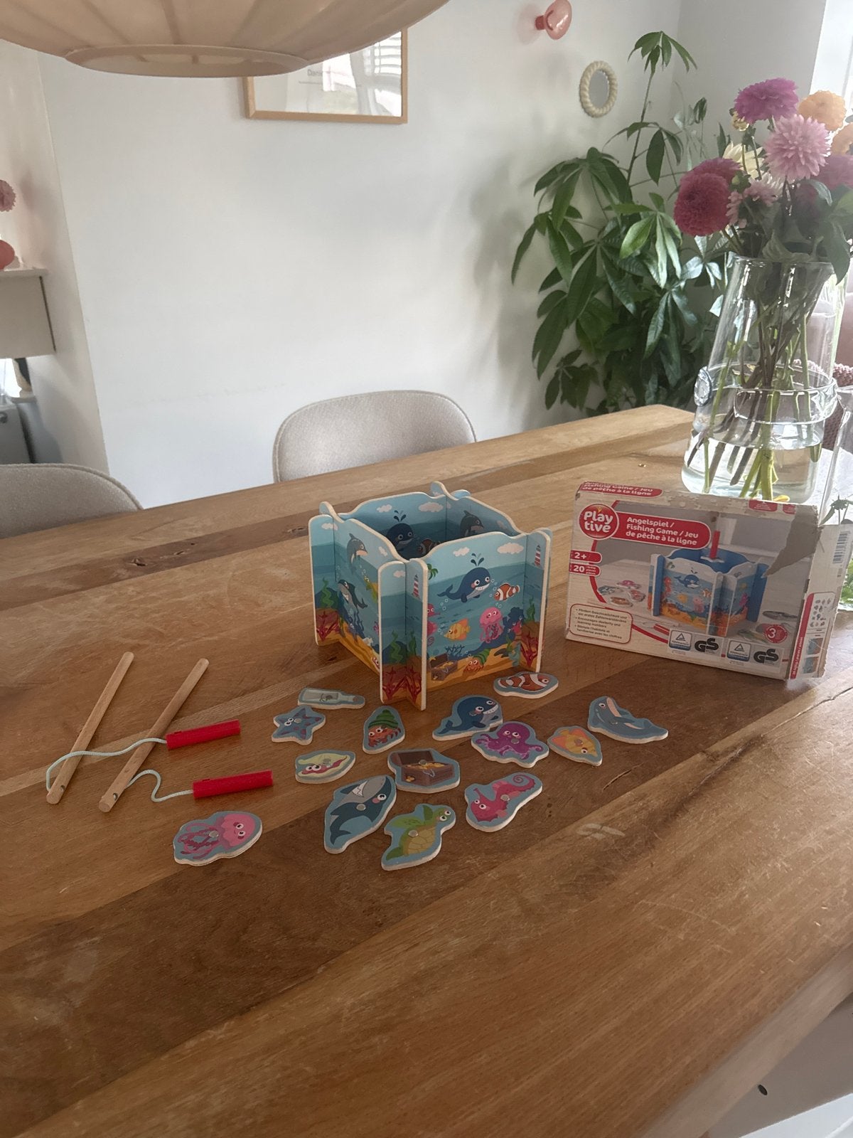 Playtive Houten Visspel - Educatief en Leuk voor Kinderen, Ophalen of Verzenden, Zo goed als nieuw, Overige typen