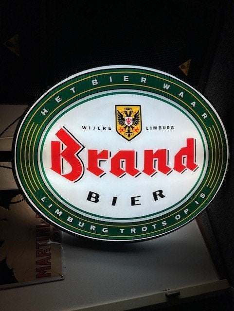 bier reclame brand bier, Ophalen, Gebruikt, Reclamebord