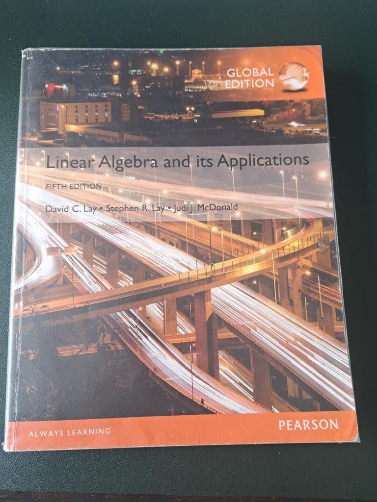 Linear Algebra and its Applications - Global Edition, Gelezen, Ophalen of Verzenden, WO, David C. Lay, Stephen R. Lay, Judi J. McDonald