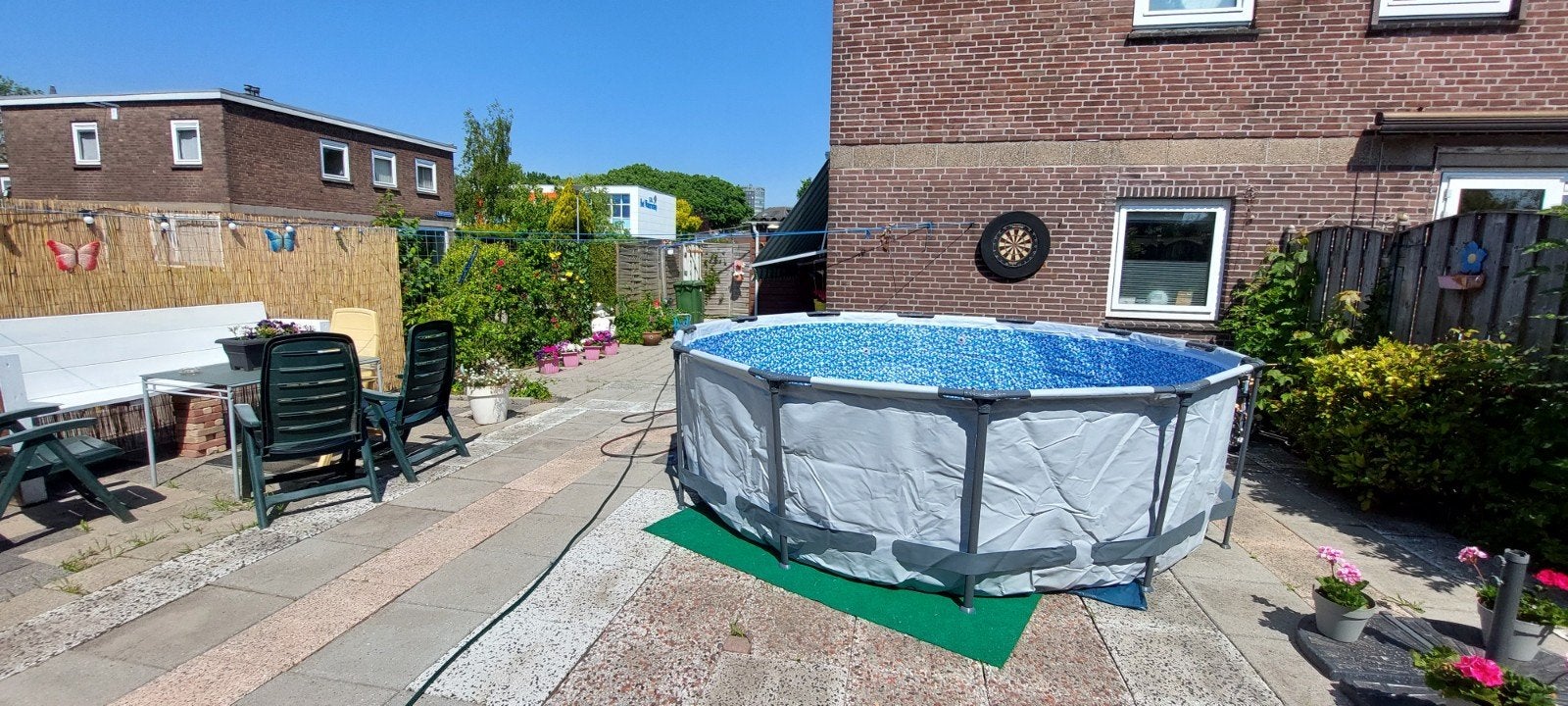 rond Zwembad 4.57 doorsnee 1.07 hoog, Tuin en Terras, Ophalen, 80 tot 120 cm, Rond, Zo goed als nieuw