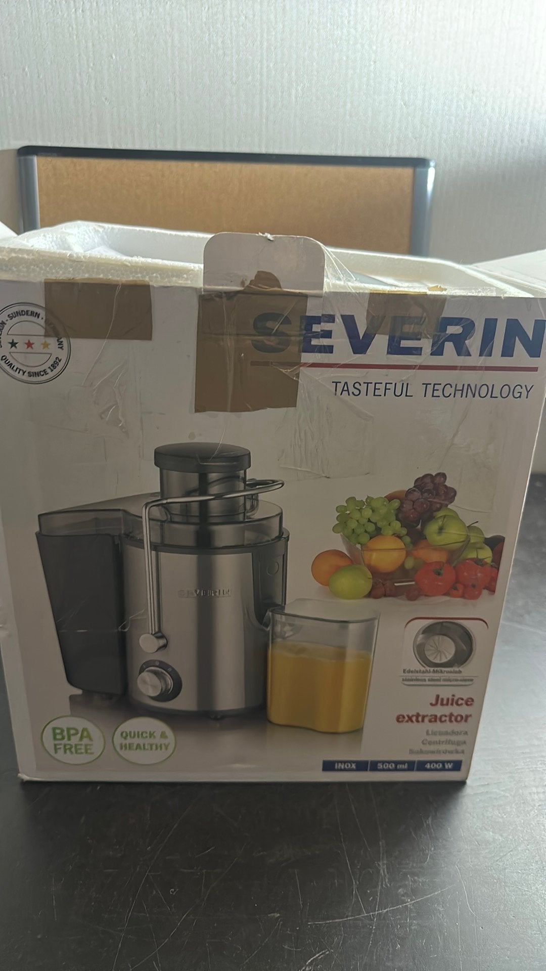 Severin Sapcentrifuge - Nieuw met lichte transportschade, Witgoed en Apparatuur, ., 2 snelheden, Nieuw, Ophalen of Verzenden