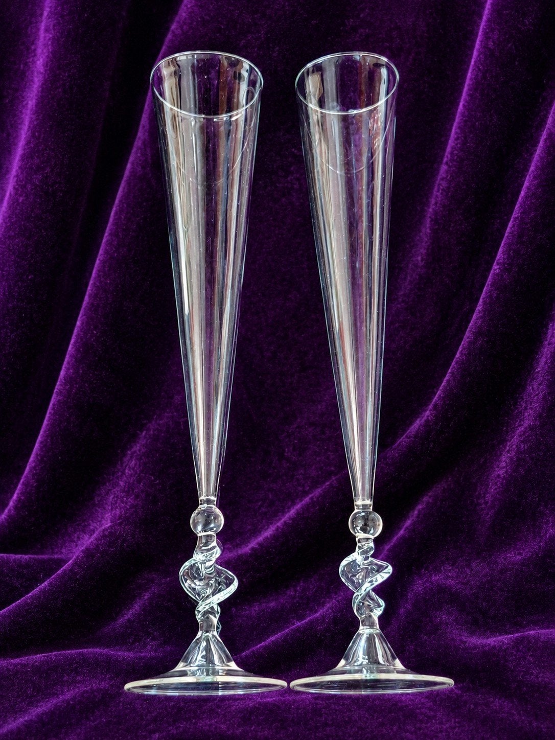 Uniek Venetiaans champagneglas Jos Böhm (1922-1992), Antiek en Kunst, Ophalen of Verzenden