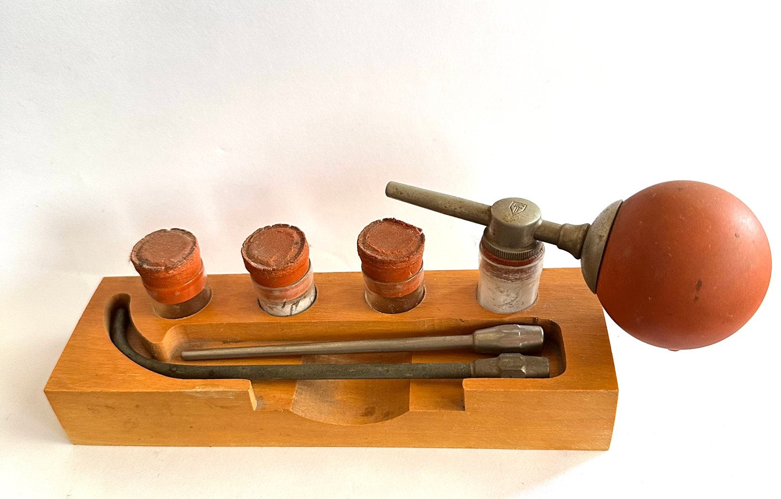 Antieke KNO medische poederverstuiver set - Jetter&Scheerer, Verzenden