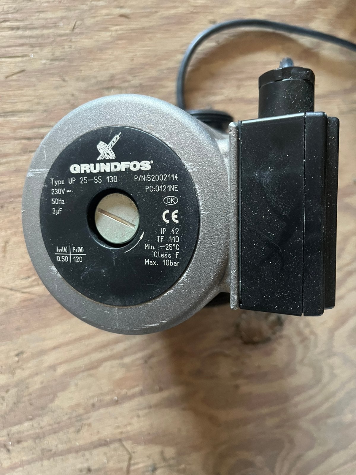 Te koop grundfos cv pomp up-25-55-130, Ophalen, Minder dan 30 cm, Overige typen, Minder dan 60 cm