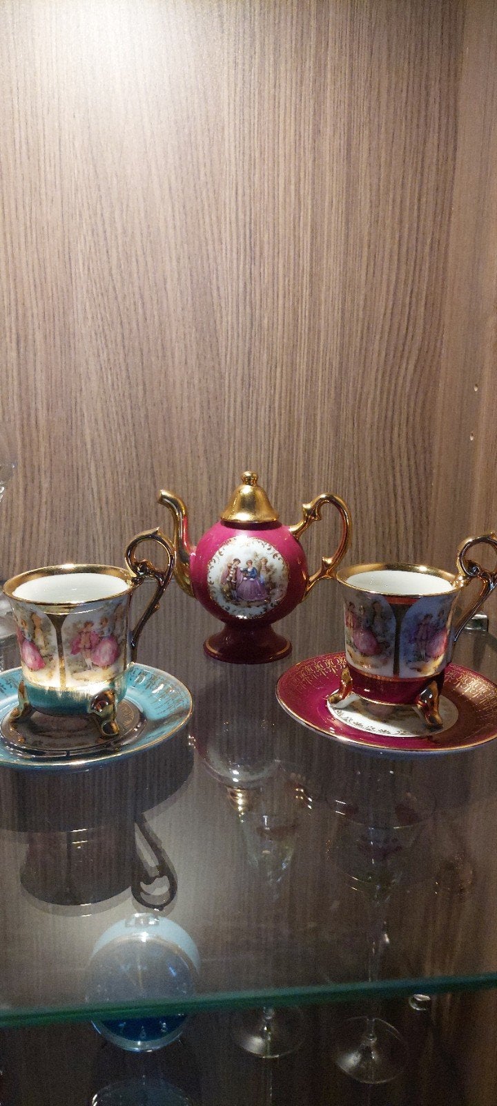 Miniatuur theeservies: Limoges en Ohashi China, Antiek en Kunst, Ophalen of Verzenden