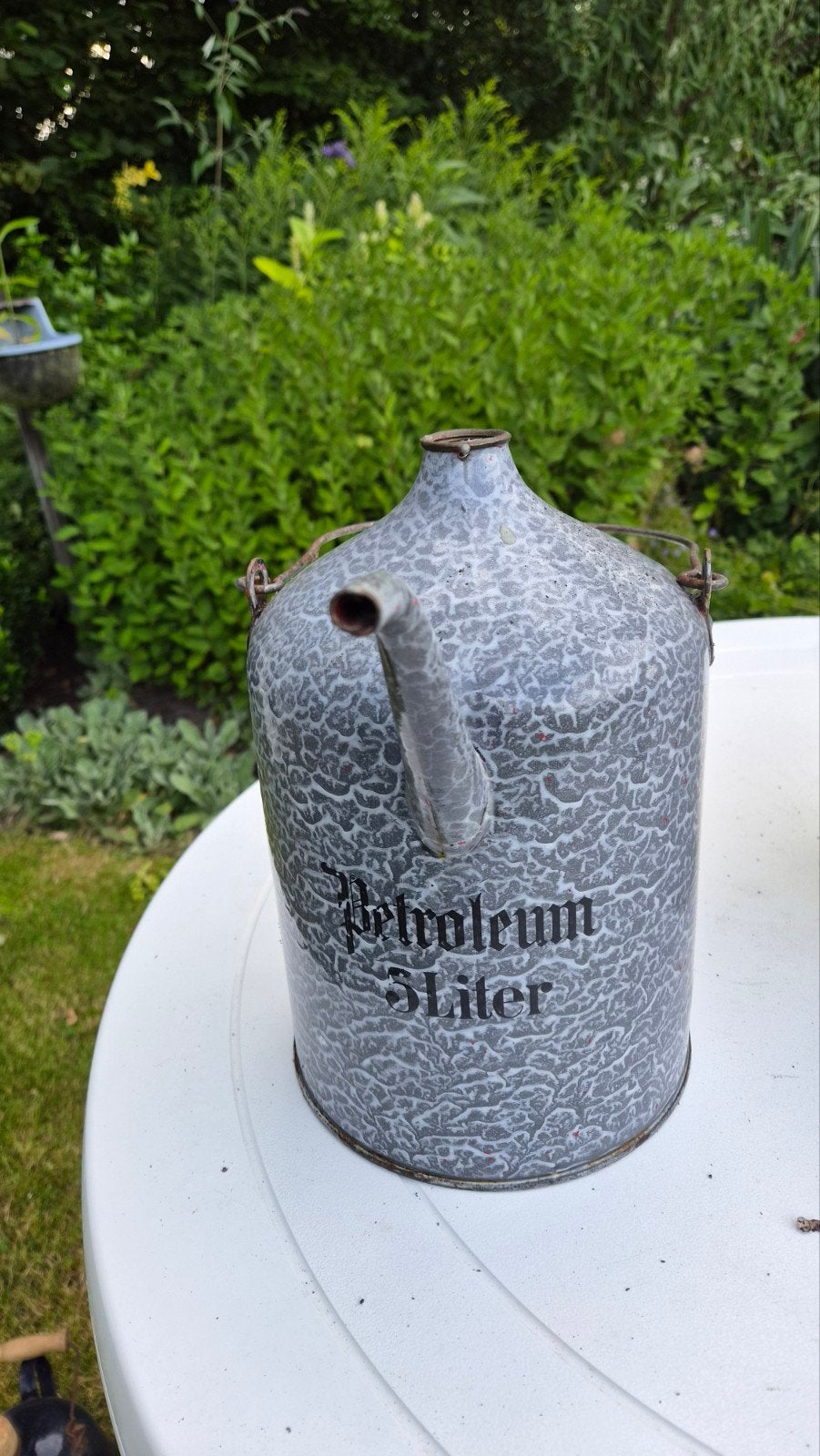 Vintage geëmailleerde petroleumkan - 3 liter, Ophalen