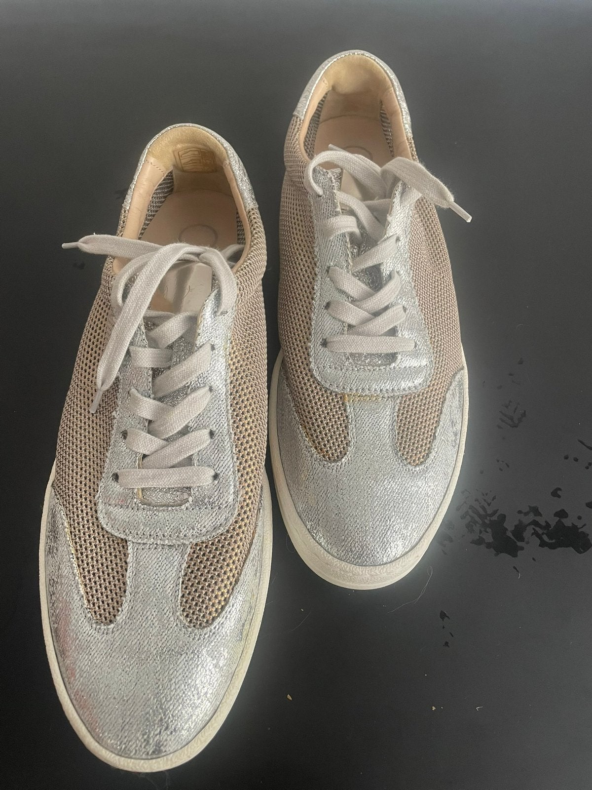 Donna Carolina, 43.5 Goud/Zilveren Sneakers 'Ragy Air', Kleding | Dames, Overige kleuren, Ophalen of Verzenden, Donna carolina