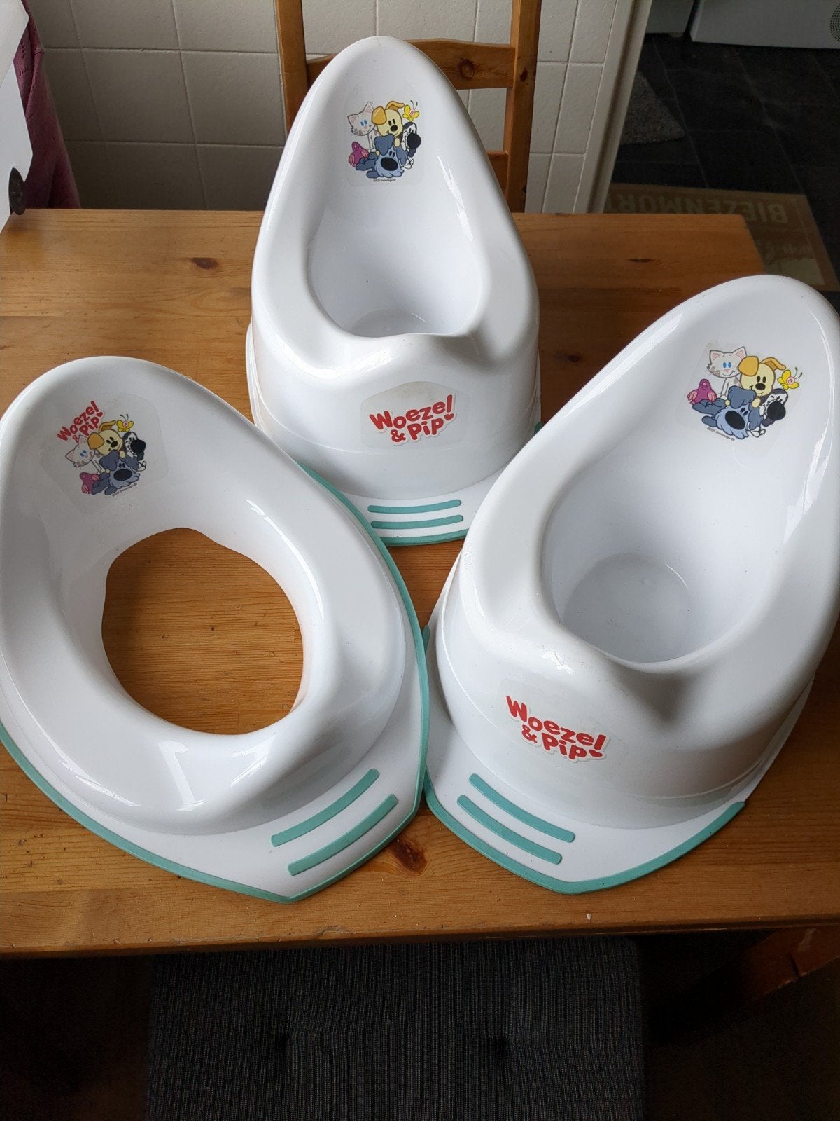 Woezel en Pip potjes en toiletbril verkleiner set, Ophalen, Gebruikt