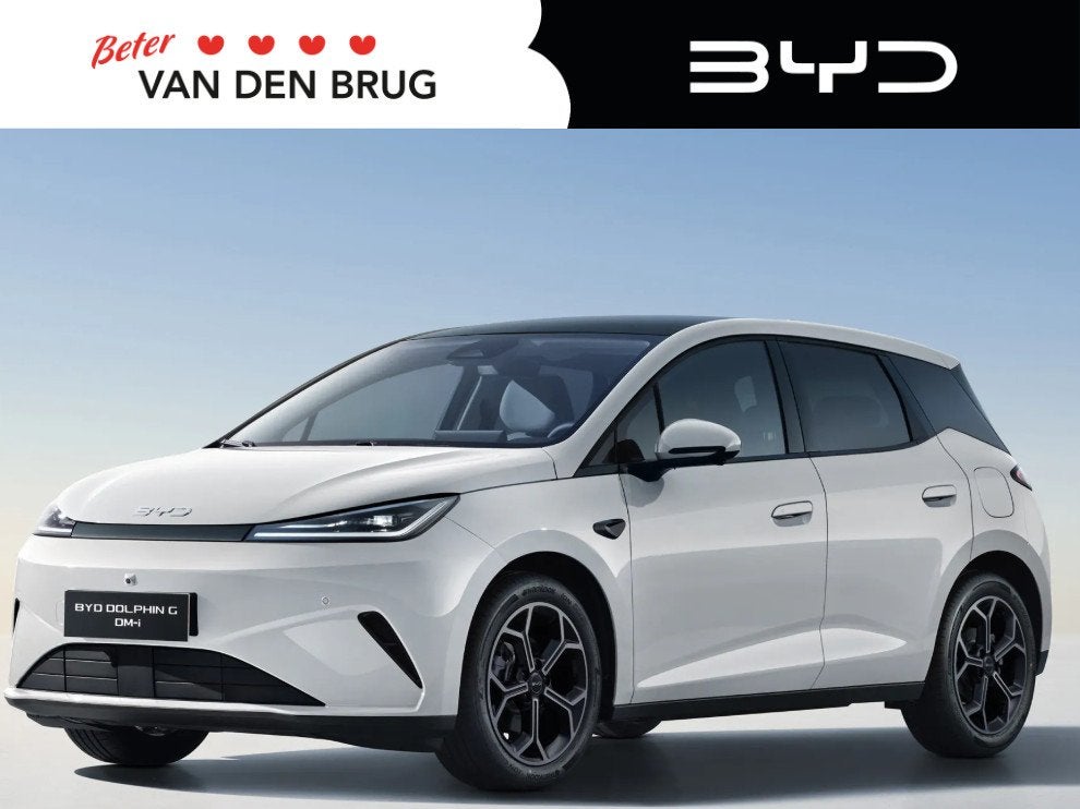 BYD DOLPHIN G 1.5L DM-i Comfort | 105km elektrisch | Panoram, Auto's, Dolphin, 4 cilinders, Leder en Stof, Wit
