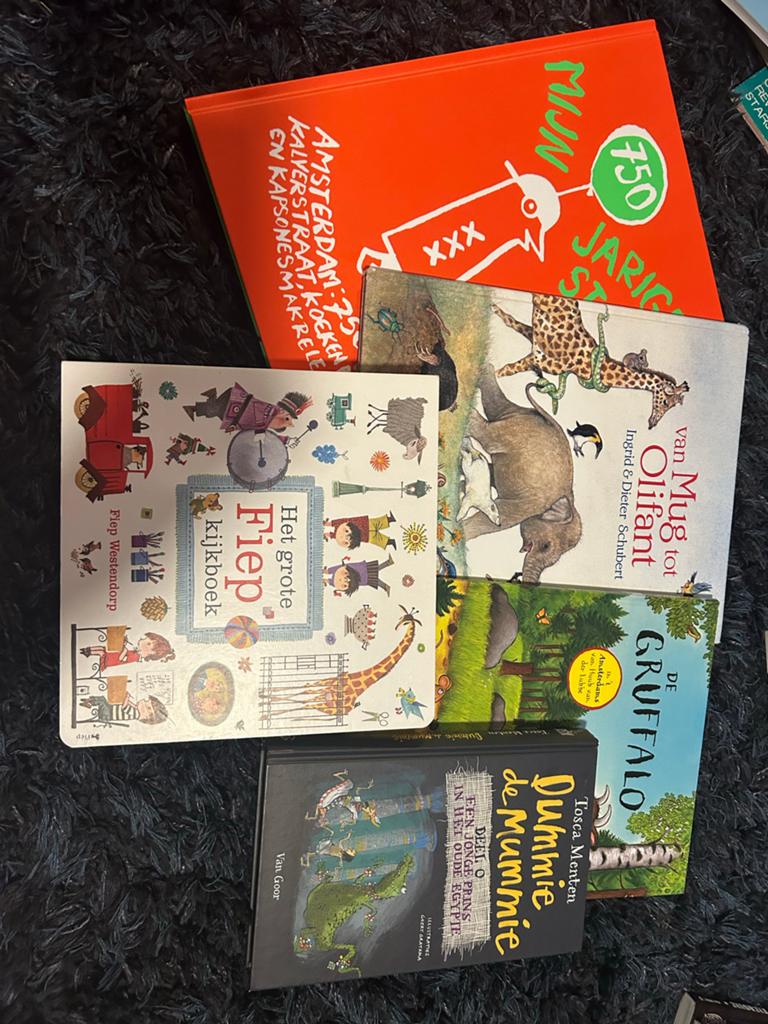 Kinderboeken: Fiep, Gruffalo, Dummie de Mummie en meer, Ophalen, Zo goed als nieuw, Fictie algemeen