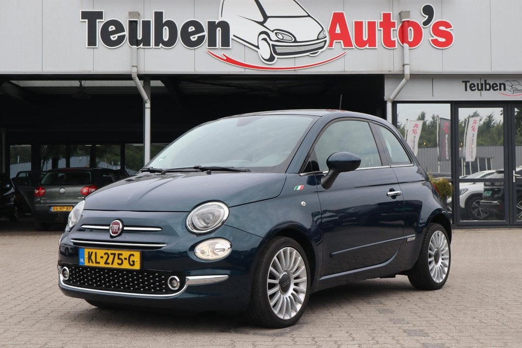 Fiat 500 0.9 TwinAir Turbo Lounge | Automaat | Panoramadak |, Stof, Gebruikt, Origineel Nederlands, Bedrijf