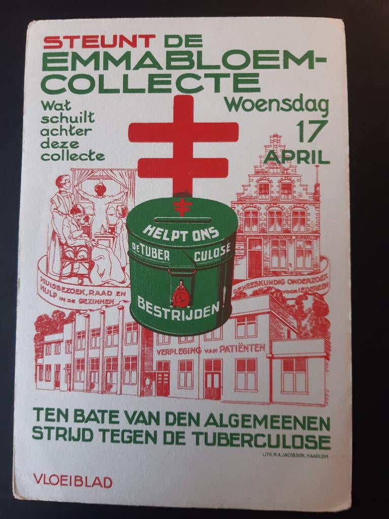 Vloeiblad voor de emmabloem collecte, Verzenden, Gebruikt, Gebruiksvoorwerp