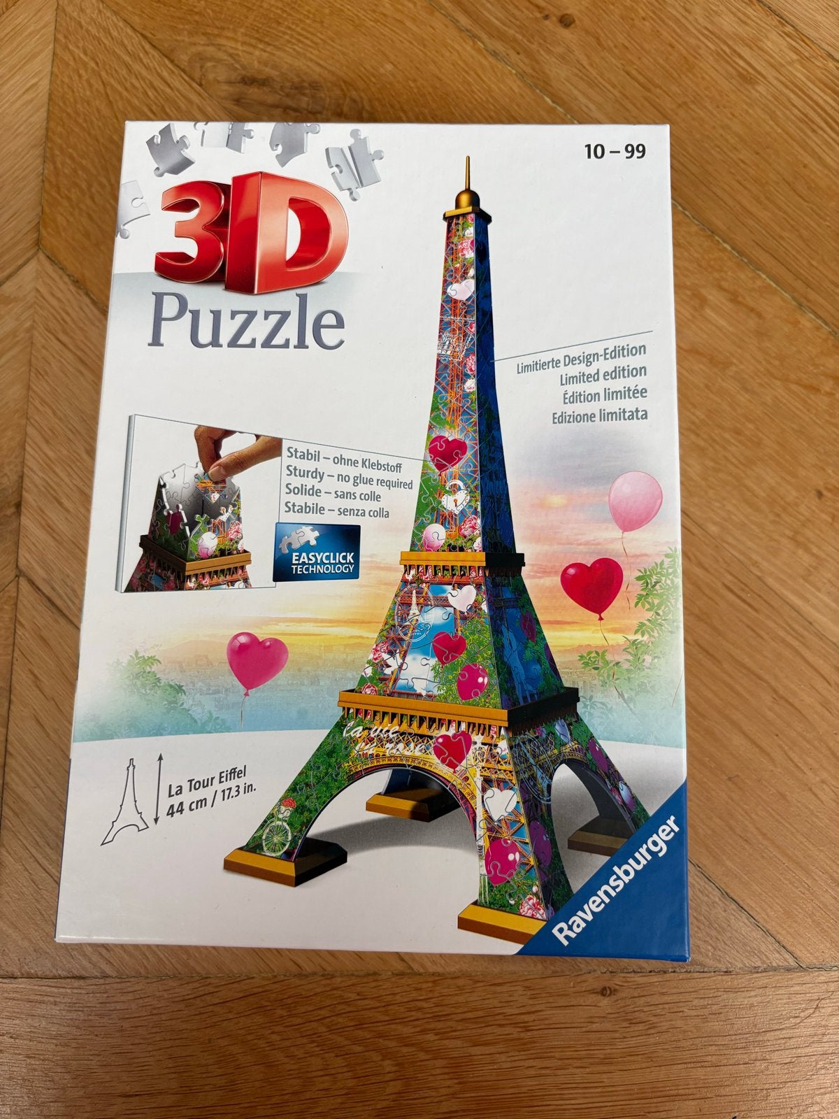 Nieuwe Ravensburger 3D Puzzel Eiffeltoren - Limited Edition, Ophalen of Verzenden, Meer dan 50 stukjes, Nieuw, 6 jaar of ouder