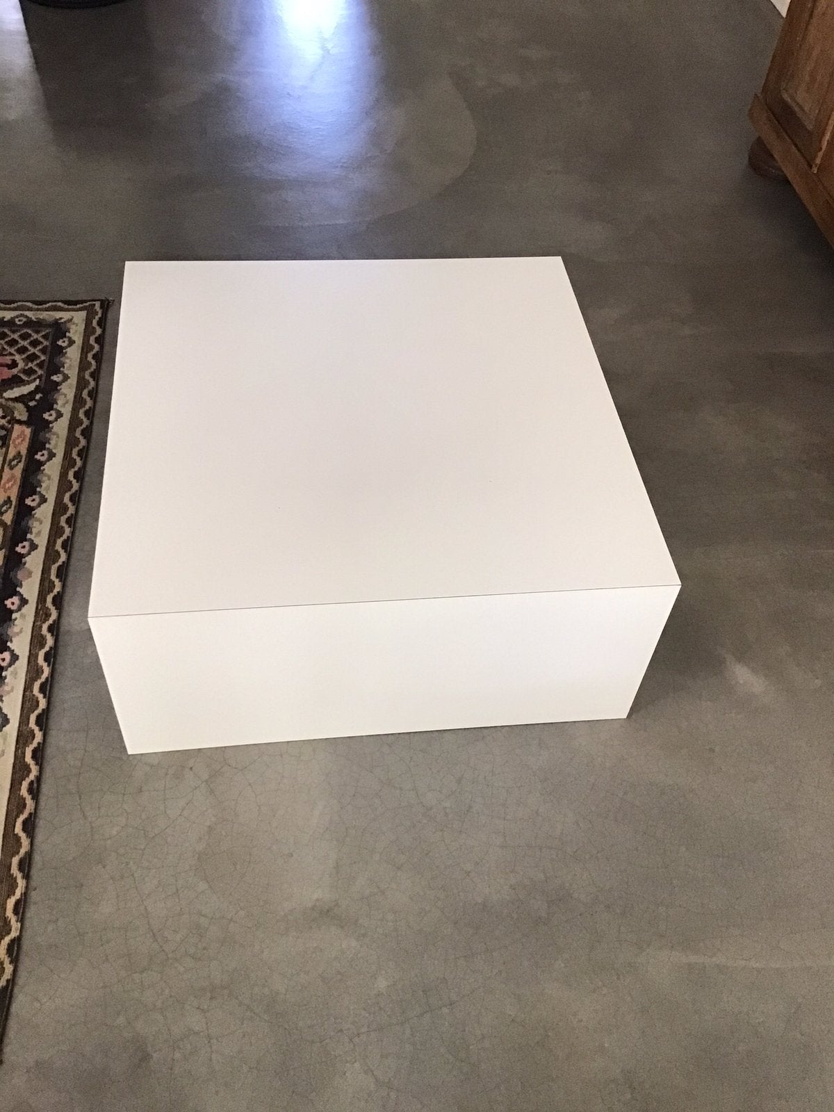 Salontafel wit vierkant 80x80, Huis en Inrichting, Kasten | Schoenenkasten, Ophalen, Zo goed als nieuw