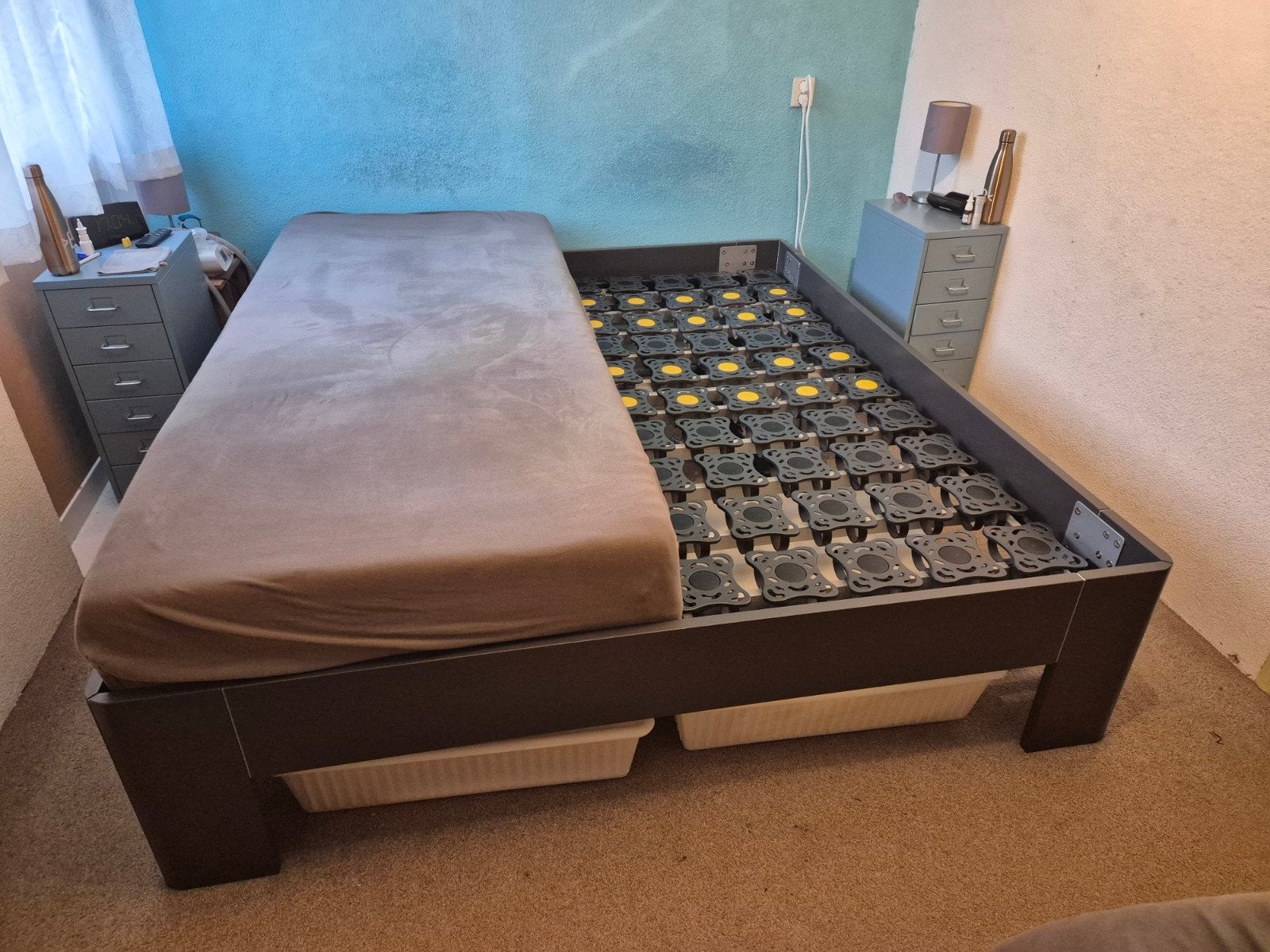 Beter Bed elektrisch verstelbare schotelbodem 180x210, Ophalen, 210 cm, Tweepersoons, 180 cm