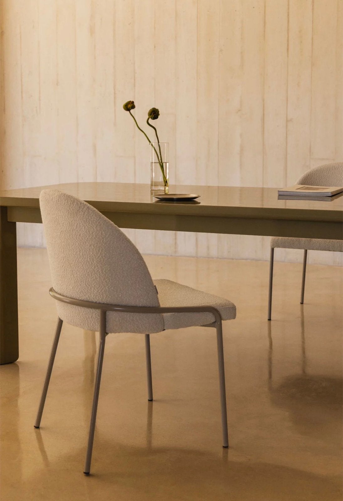 4 Japandi eetkamerstoelen van Sklum, Ophalen, Overige materialen, Gebruikt, Wit