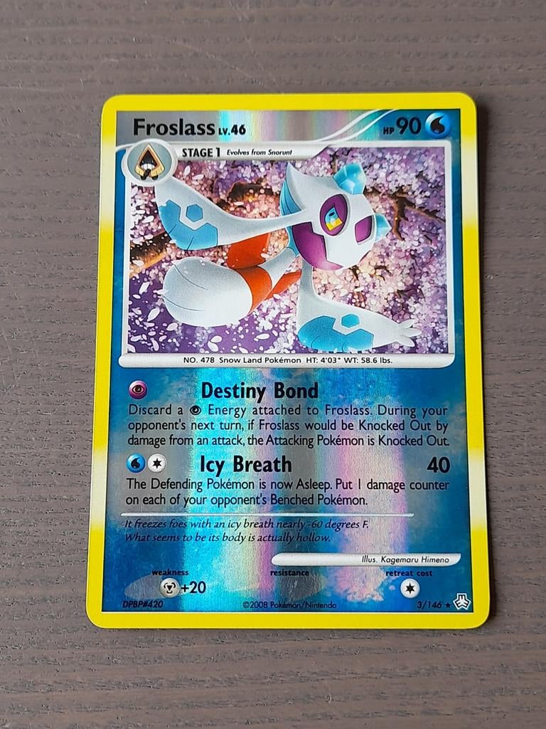 2008 legends awakened 3/146 froslass reverse, Ophalen of Verzenden, Gebruikt, Losse kaart, Foil