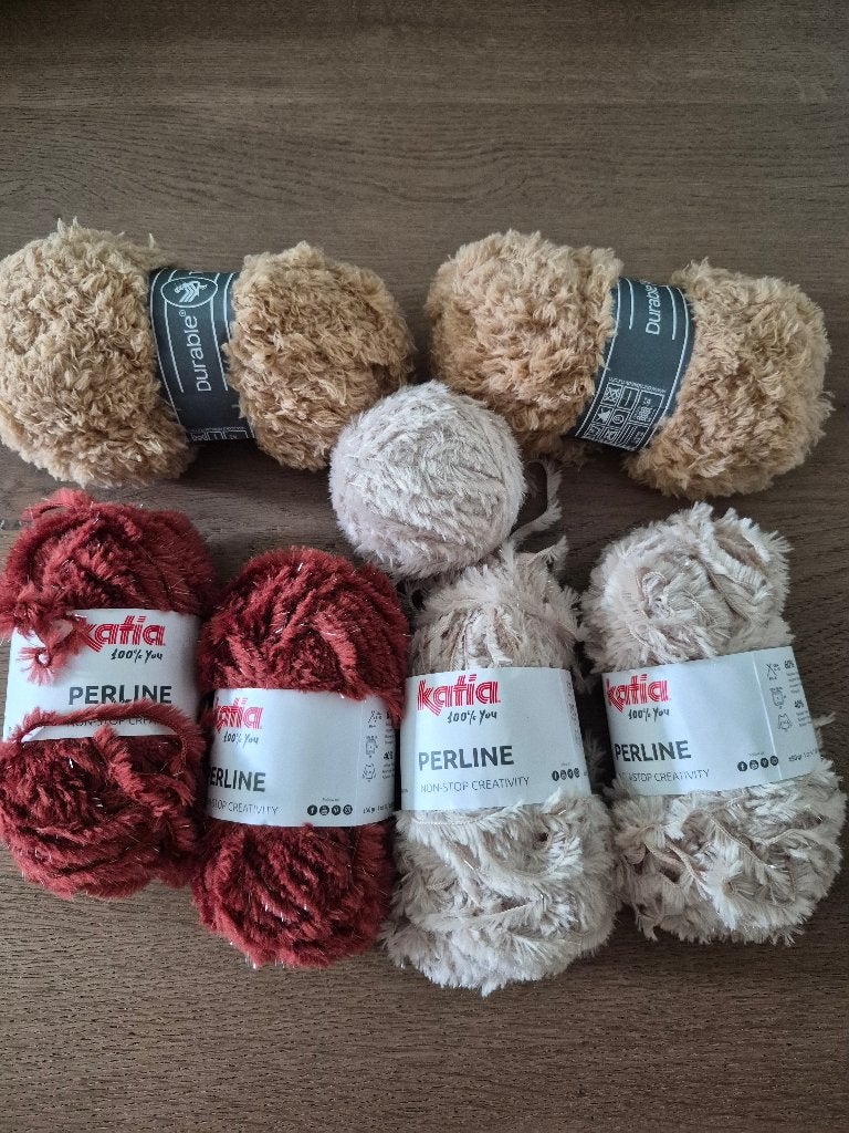 Katia perline durable teddy, Ophalen of Verzenden, Nieuw, Breien of Haken, Wol of Garen