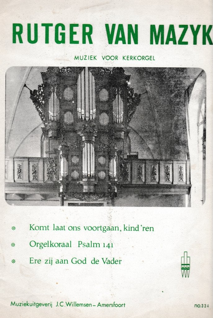 RUTGER VAN MAZYK - MUZIEK VOOR KERKORGEL, Ophalen of Verzenden, Gebruikt, Artiest of Componist, Populair