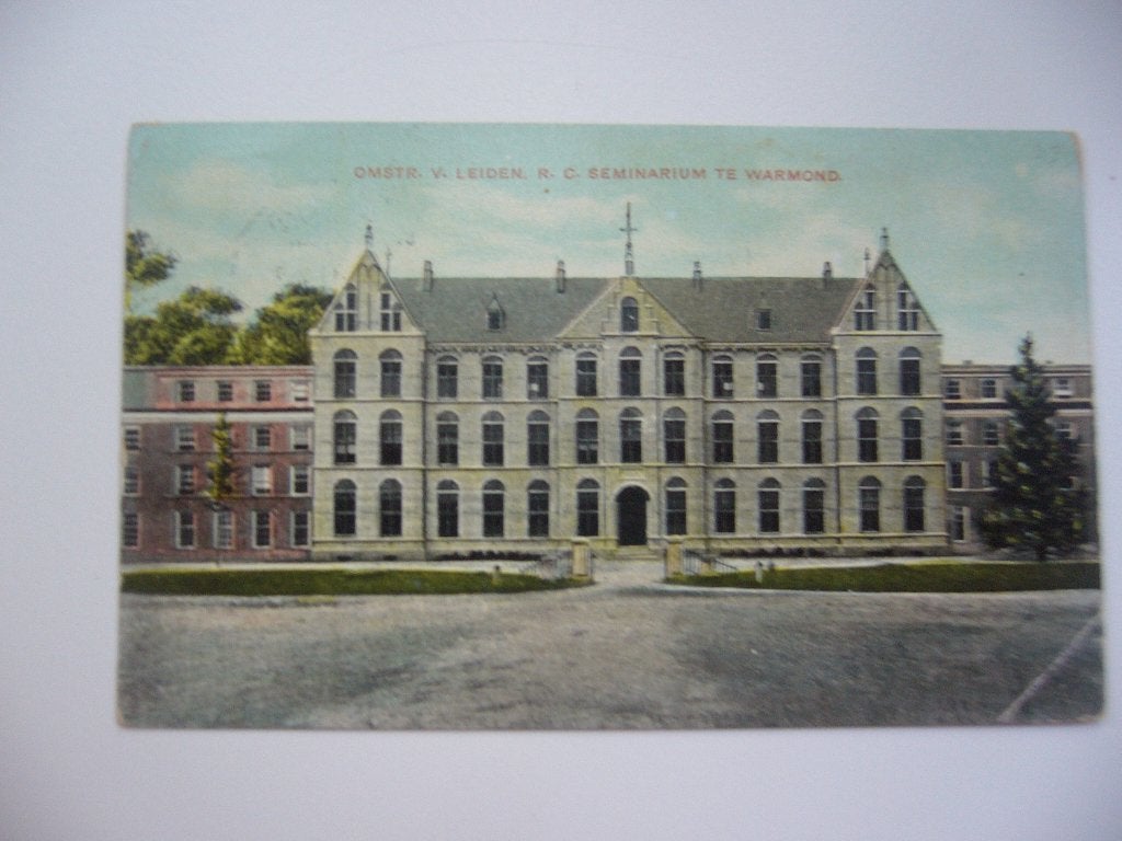 WARMOND  =  R.C. SEMINARIUM  BRIEFKAART  1907, Verzamelen, Ophalen of Verzenden, Voor 1920, Gelopen, Zuid-Holland