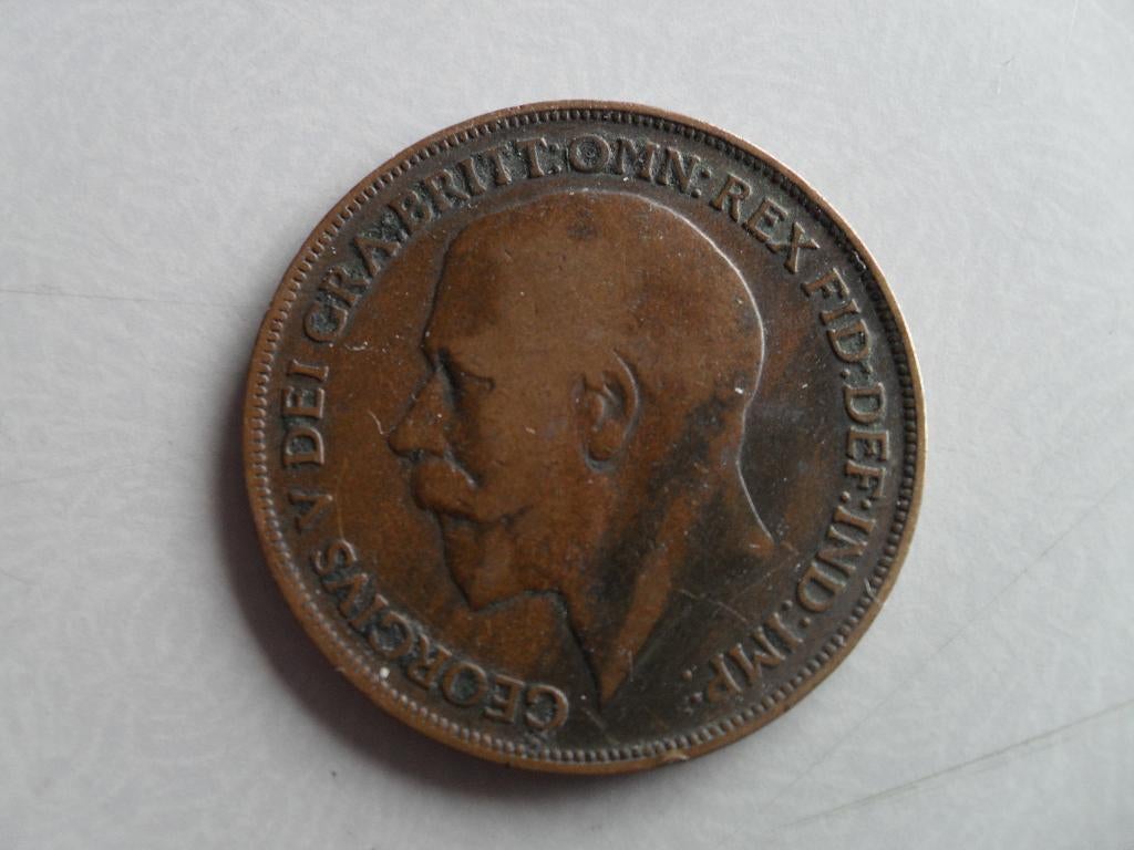 MUNT KING GEORGE V., Ophalen of Verzenden, Overige landen, Losse munt