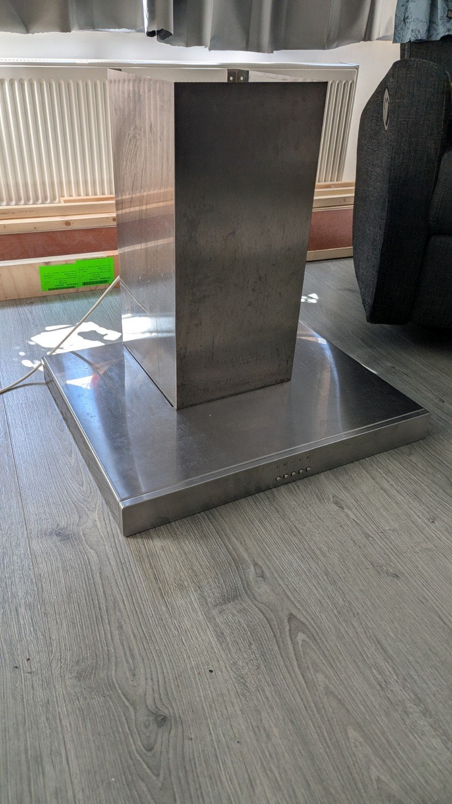 Afzuigkap RVS, Ophalen, Gebruikt, Wandschouwkap, Motor