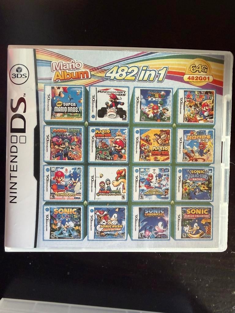 Nintendo DS Game - 482 Spellen in 1 - NIEUW mario, Nintendo, Nintendo, Nieuw, Ophalen of Verzenden