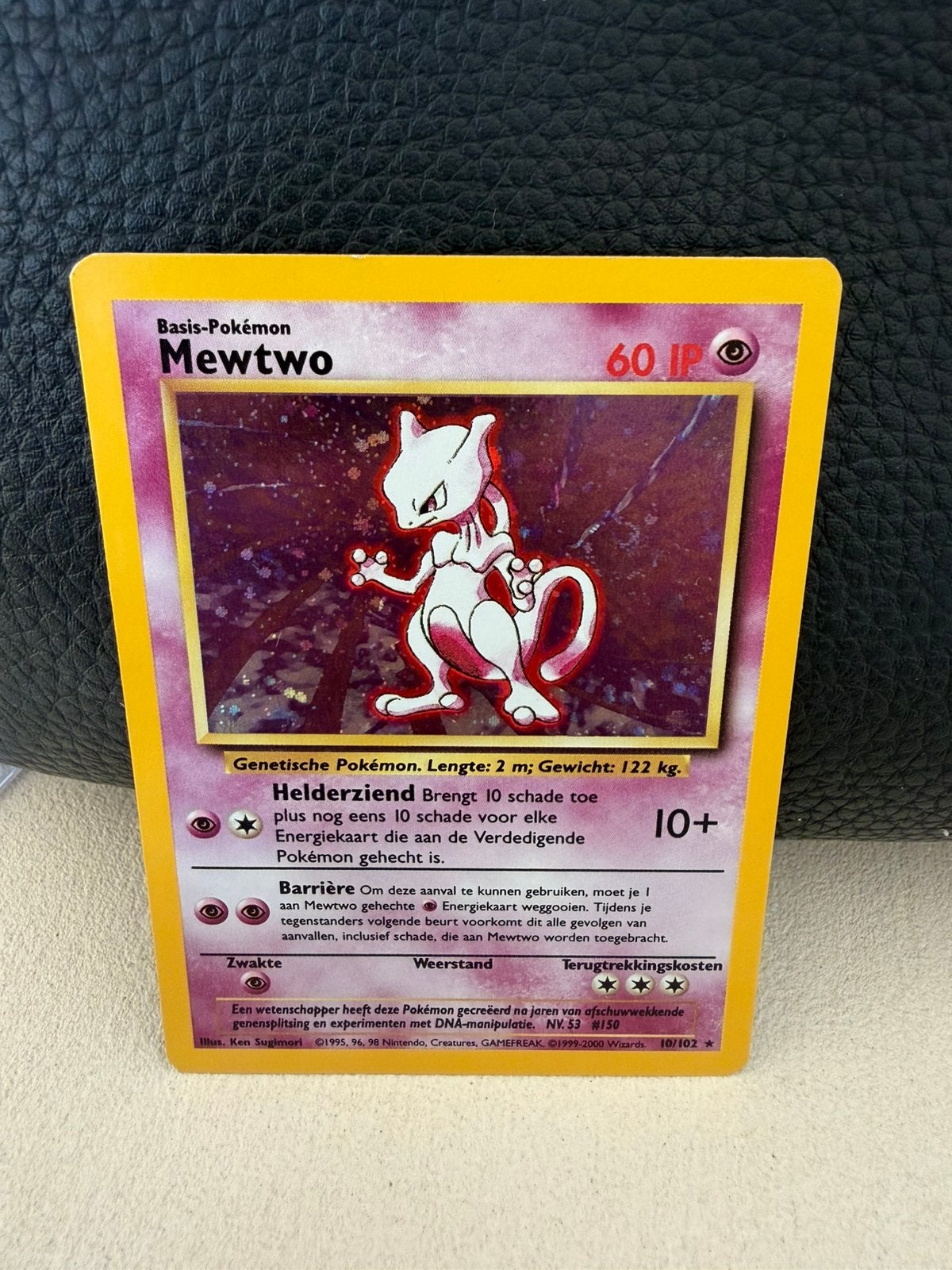 Pokémon Mewtwo Holo 10/102 - Base Set - Nederlands, Hobby en Vrije tijd, Verzamelkaartspellen | Pokémon, Ophalen of Verzenden